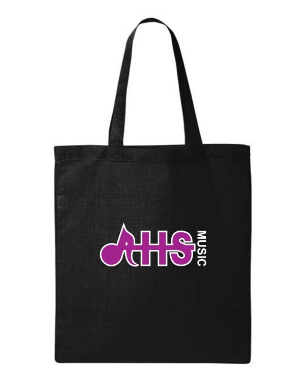 #8- Black Tote Bag- Printed